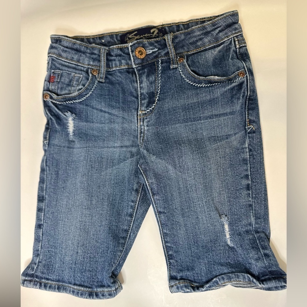 Embellished Seven brand Bermuda jeans